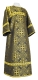 Altar server sticharion - Alania rayon brocade S3 (black-gold), Standard design