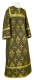 Altar server sticharion - Vine Switch rayon brocade S3 (black-gold), Economy design