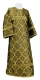 Altar server sticharion - Kazan rayon brocade S3 (black-gold), Standard design