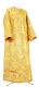 Altar server sticharion - Floral Cross rayon brocade S3 (yellow-claret-gold), Standard design