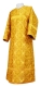 Altar server sticharion - Kazan rayon brocade S3 (yellow-gold), Standard design