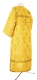 Altar server sticharion - Vine Switch rayon brocade S3 (yellow-gold) back, Economy design
