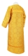 Altar server sticharion - Vasilia rayon brocade S3 (yellow-gold) back, Economy design