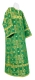 Altar server sticharion - Iveron rayon brocade S3 (green-gold), Premium design