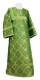 Altar server sticharion - Kazan rayon brocade S3 (green-gold), Standard cross design