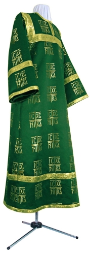 Altar server stikharion - rayon brocade S3 (green-gold)