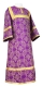 Altar server sticharion - Altaj rayon brocade S3 (violet-gold), Standard design