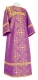 Altar server sticharion - Alania rayon brocade S3 (violet-gold), Standard design