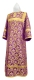 Altar server sticharion - Venets rayon brocade S3 (violet-gold), Economy design