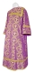Altar server sticharion - St. George Cross rayon brocade S3 (violet-gold), Standard design