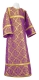 Altar server sticharion - Old-Greek rayon brocade S3 (violet-gold), Standard design