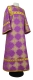 Altar server sticharion - Kolomna rayon brocade S3 (violet-gold), Standard design