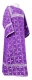 Altar server sticharion - Lyubava rayon brocade S3 (violet-silver), Economy design