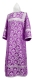 Altar server sticharion - Venets rayon brocade S3 (violet-silver), Economy design