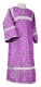 Altar server sticharion - Vologda rayon brocade S3 (violet-silver), Standard design