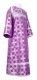 Altar server sticharion - Pokrov rayon brocade S3 (violet-silver), Economy design