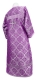 Altar server sticharion - Kazan rayon brocade S3 (violet-silver) back, Standard design