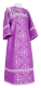 Altar server sticharion - Alania rayon brocade S3 (violet-silver), Standard design