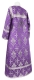 Altar server sticharion - Vine Switch rayon brocade S3 (violet-silver) (back), Economy design