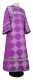 Altar server sticharion - Kolomna rayon brocade S3 (violet-silver), Standard design