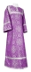 Altar server sticharion - Simeon rayon brocade S3 (violet-silver), Economy design