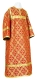 Altar server sticharion - Ostrozh rayon brocade S3 (red-gold), Economy design