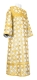 Altar server sticharion - Pokrov rayon brocade S3 (white-gold), Economy design