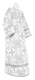 Altar server sticharion - Iveron rayon brocade S3 (white-silver), Premium design