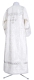 Altar server sticharion - Yaropolk rayon brocade S3 (white-silver) (back), Standard design