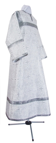 Altar server stikharion - rayon brocade S3 (white-silver)