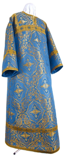 Altar server stikharion - rayon brocade S4 (blue-gold)