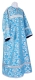 Altar server sticharion - Bouquet rayon brocade S4 (blue-silver), Economy design