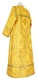 Altar server sticharion - Sloutsk rayon brocade S4 (yellow-gold) (back), Economy design