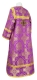 Altar server sticharion - Donetsk rayon brocade S4 (violet-gold) (back), Economy design