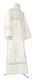 Altar server sticharion - Bouquet rayon brocade S4 (white-silver), Premium design