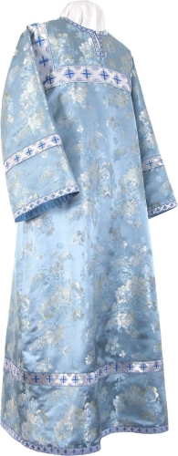 Altar server stikharion - Chinese rayon brocade (blue-silver)