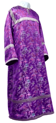 Altar server stikharion - Chinese rayon brocade (violet-silver)