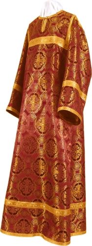 Child stikharion (alb) - metallic brocade B (claret-gold)