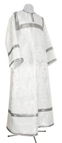 Child stikharion (alb) - metallic brocade B (white-silver)