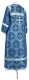 Child sticharion (alb) - Oubrous metallic brocade BG1 (blue-silver) (back), Standard cross design