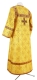 Child sticharion (alb) - Jerusalem Cross metallic brocade BG1 (yellow-gold) (back), Standard design