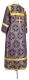 Child sticharion (alb) - Oubrous metallic brocade BG1 (violet-gold) (back), Standard cross design