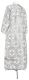 Child sticharion (alb) - Oubrous metallic brocade BG1 (white-silver) (back), Standard cross design