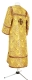 Child sticharion (alb) - Floral Cross rayon brocade S3 (yellow-gold-claret) (back), Economy cross design