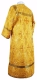 Child sticharion (alb) - Vine Switch rayon brocade S3 (yellow-gold) (back), Standard cross design
