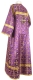 Child sticharion (alb) - Lyubava rayon brocade S3 (violet-gold), Standard cross design