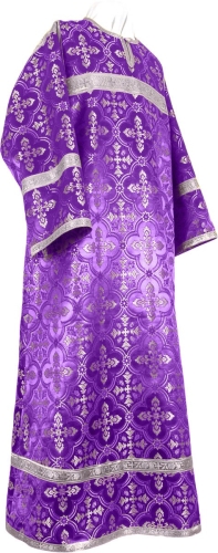 Child stikharion (alb) - rayon brocade S3 (violet-silver)