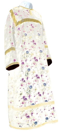 Child stikharion (alb) - rayon Chinese brocade (white-gold)