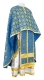 Greek Priest vestments - Lavra metallic brocade B (blue-gold), Standard design