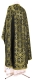Greek Priest vestment -  Paschal Cross metallic brocade B (black-gold) back, Premium design
